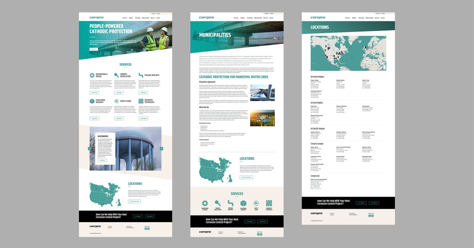 Website Design Captures the Essence of Corrpro's Vision OBATA