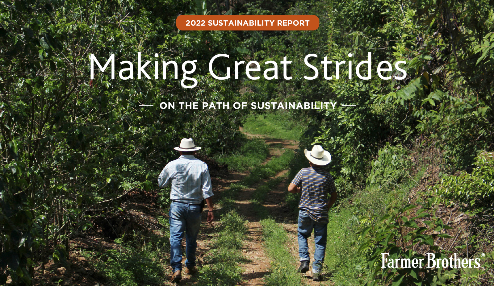 Farmer Brothers' annual sustainability report cover