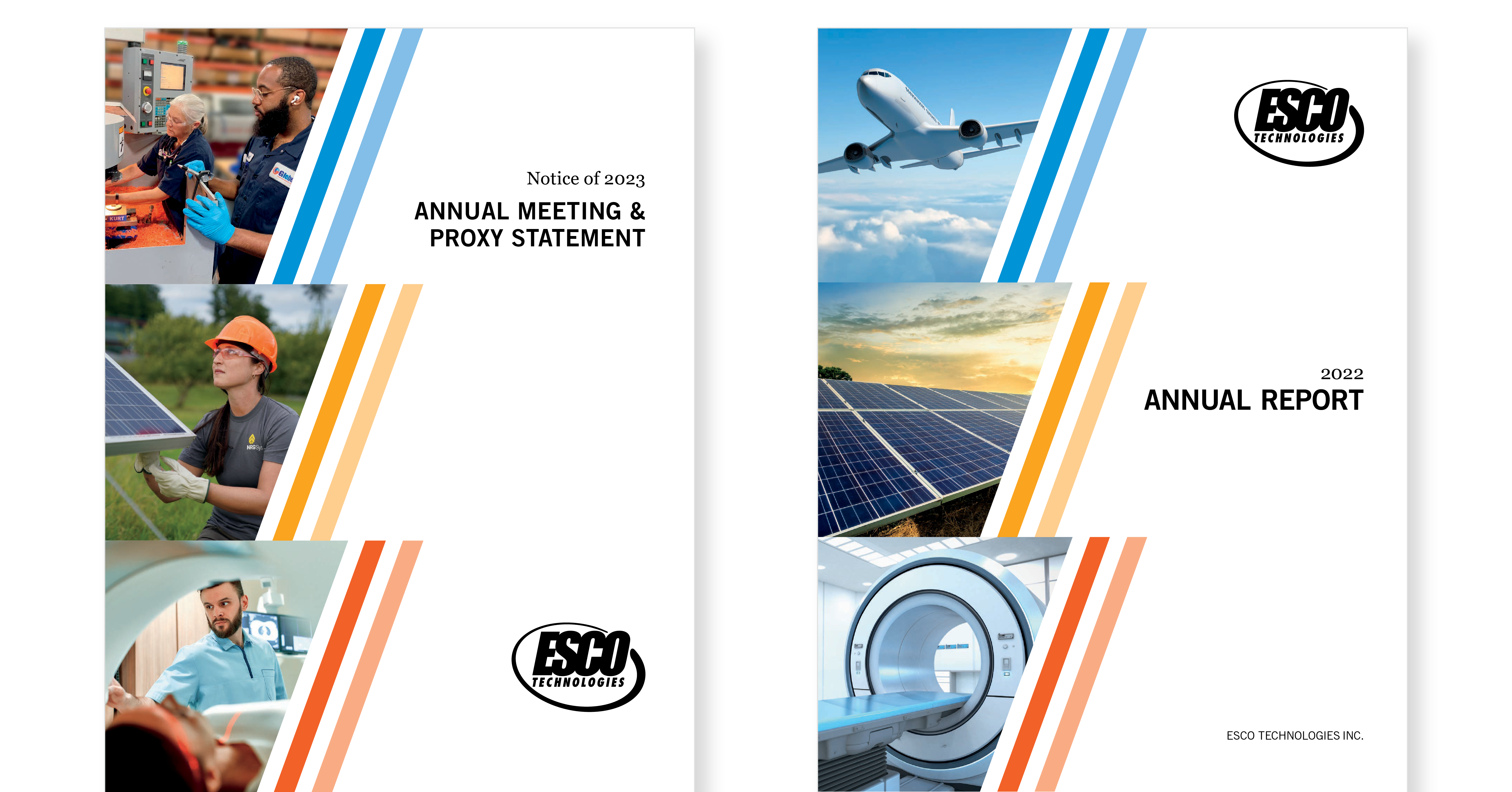 esco technologies 2023 proxy statement and 2022 annual report examples