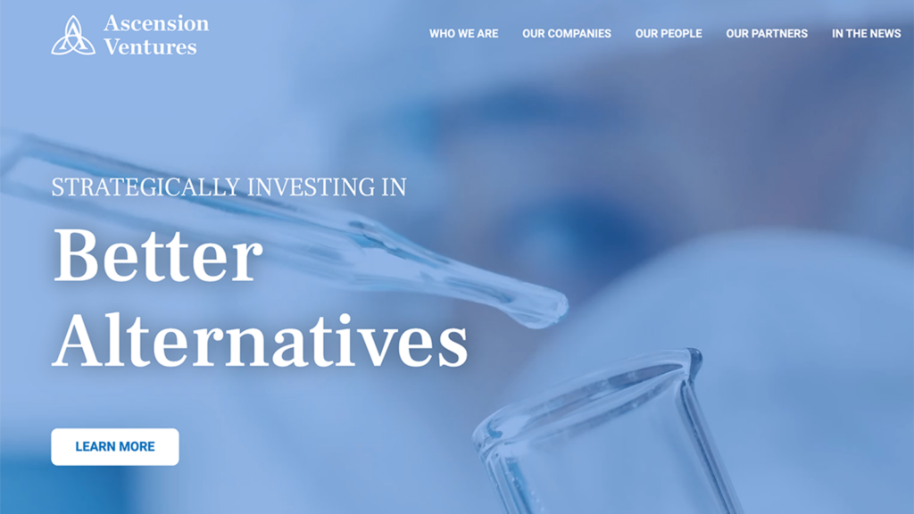 Ascension Ventures home page