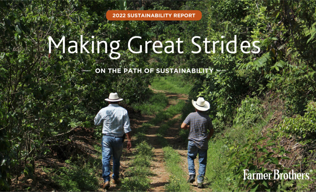 Farmer Brothers 2022 Sustainability Report Cover