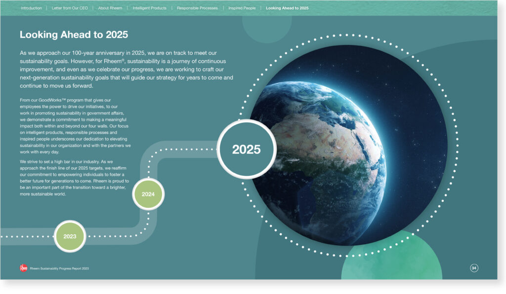 Rheem sustainability report example